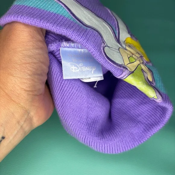 Disney Purple & Teal Tinker Bell Vintage Knit Hat - Picture 3 of 3